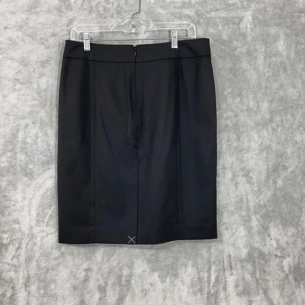 NWT J. Crew Women's Size 8 Gray 70% Wool Lined Back Slit Career Office New
